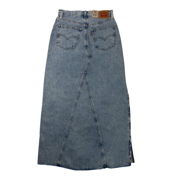 NWOT Denim Maxi Skirt - Blue - Picture 3 of 13